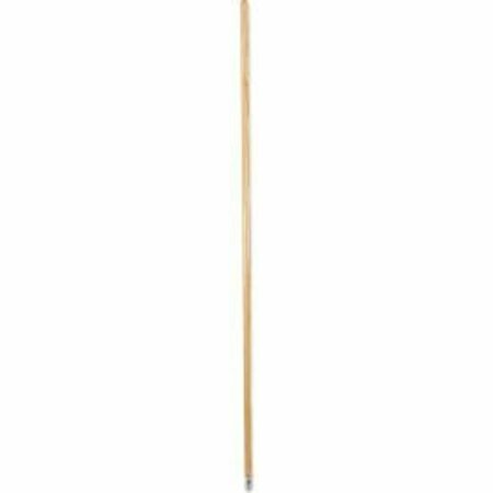 UNISAN 60" Lie-Flat Screw-In Lacquered Wood Mop Handle, Natural - UNS834 UNS 834